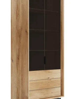 Vysoká vitrína Modern Loft z masivu dubu Přímo Od Výrobce